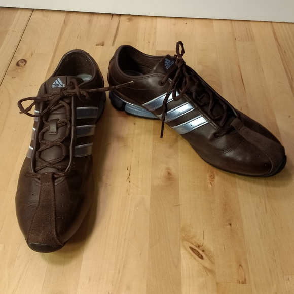 adidas leather running shoes